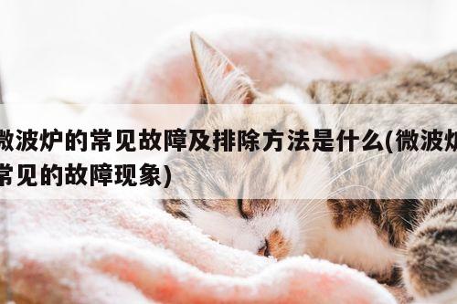 beat365平臺|微波爐的常見故障及排除方法是什么(微波爐